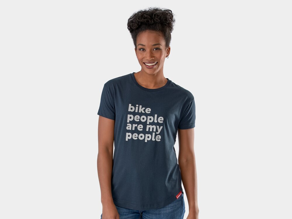 Shirt Trek Bike People T-Shirt Women M Navy